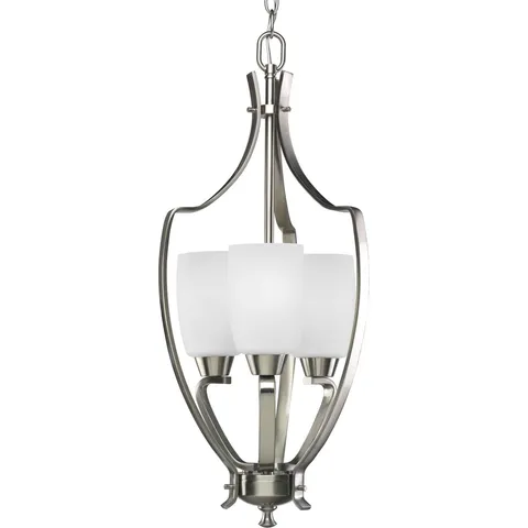 Transitional Brushed Nickel Chandelier