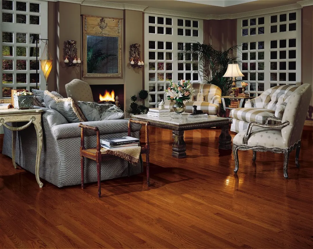 Bruce Natural Choice Cherry Oak 2-1/4-in W x 5/16-in T x 84-in Smooth/Traditional Solid Hardwood Flooring (40-sq ft / Carton), photo 2 of 6