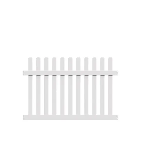 Coventry 4 × 6 ft White Vinyl Fence Panel