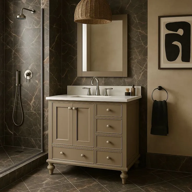 Home Decorators Collection Orillia 42-Inch Bathroom Vanity with Marble Top, photo 2 of 3