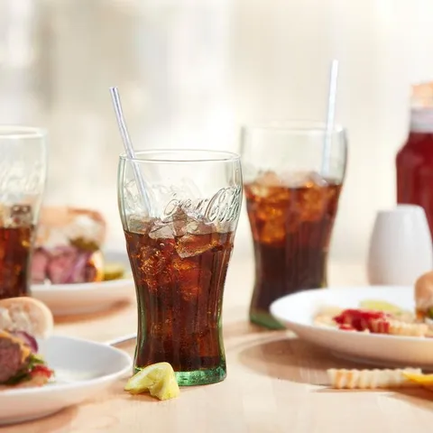 Coke 6-Piece Clear Glass Tumbler Set
