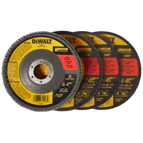 4-Pack Zirconia 4.5-in Grinding Wheel