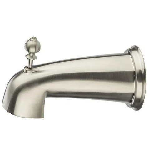 Brushed Nickel Bathtub Spout with Diverter