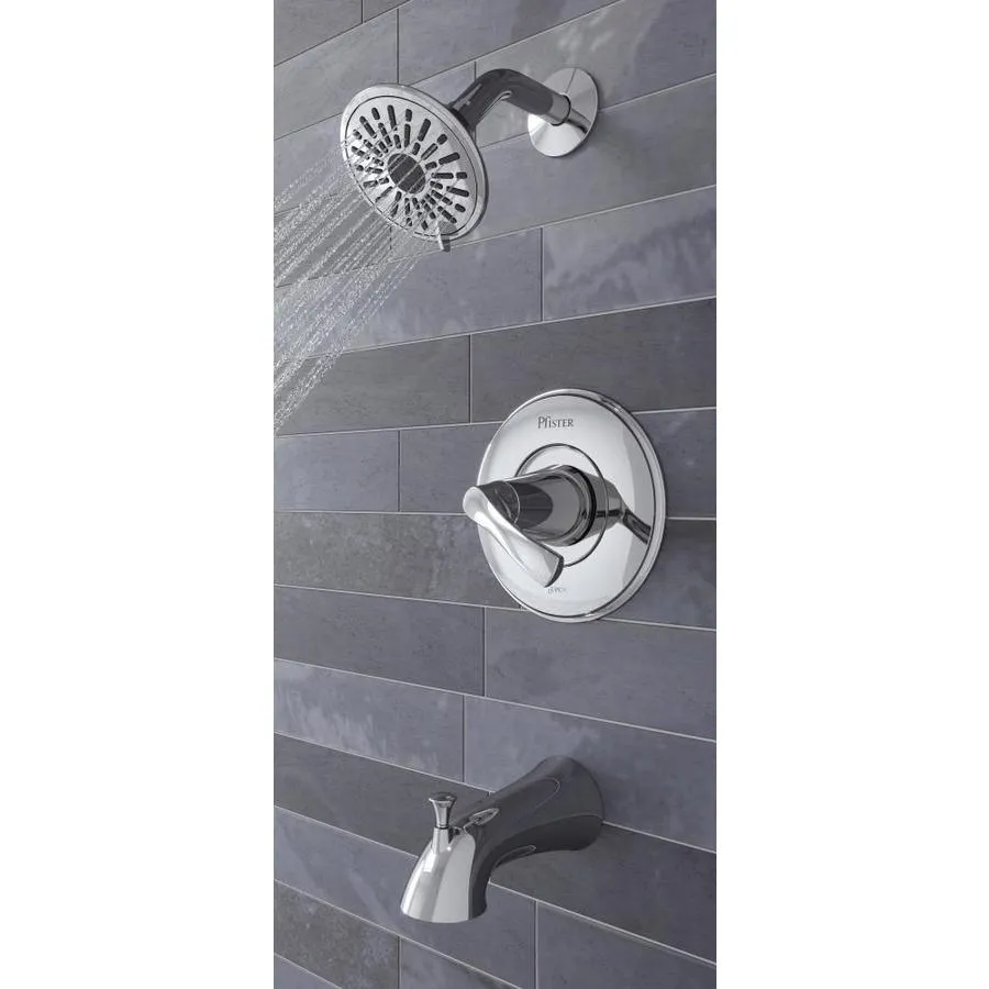 Pfister Masey Brushed Nickel 1-handle Bathtub and Shower Faucet with Valve, photo 10 of 10