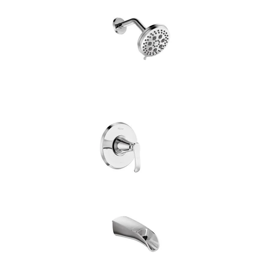 Pfister Jaida Spot Defense Brushed Nickel 1-handle Bathtub and Shower Faucet with Valve, photo 20 of 21