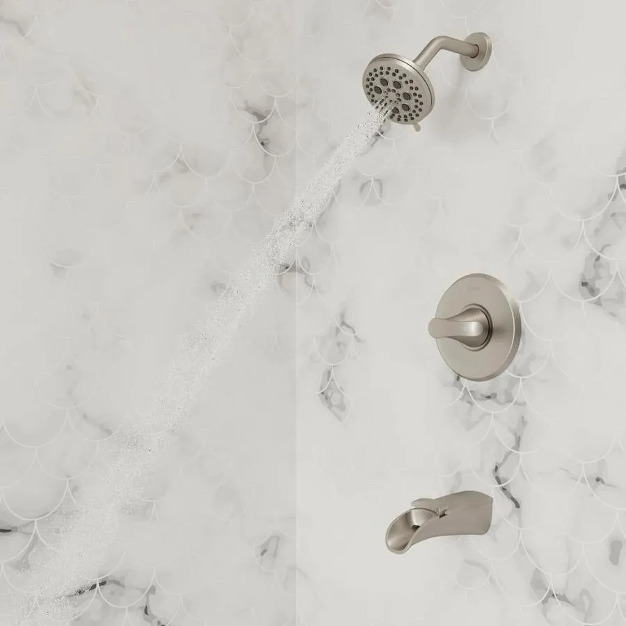 Pfister Jaida Spot Defense Brushed Nickel 1-handle Bathtub and Shower Faucet with Valve, photo 5 of 21