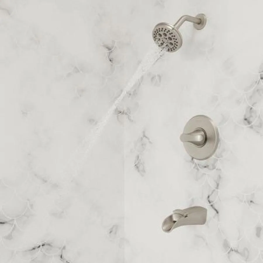 Pfister Jaida Spot Defense Brushed Nickel 1-handle Bathtub and Shower Faucet with Valve, photo 16 of 21