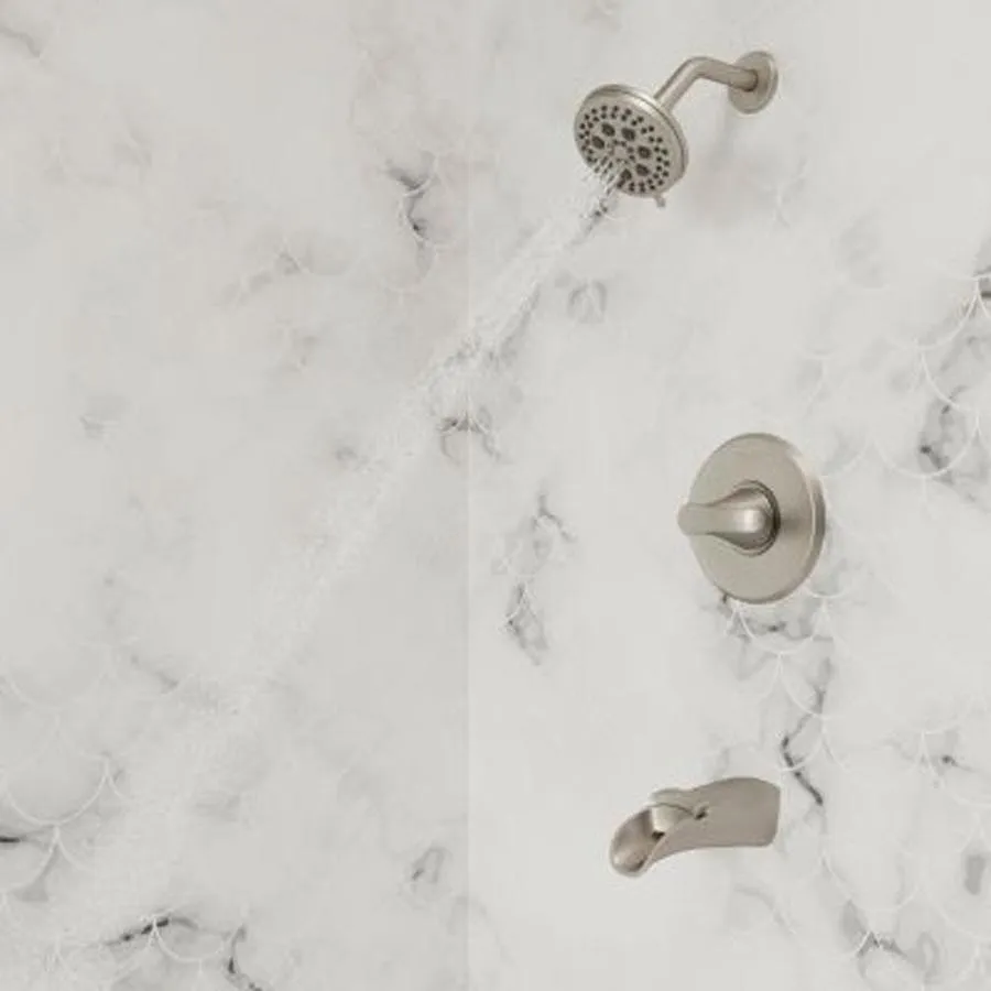 Pfister Jaida Spot Defense Brushed Nickel 1-handle Bathtub and Shower Faucet with Valve, photo 14 of 21