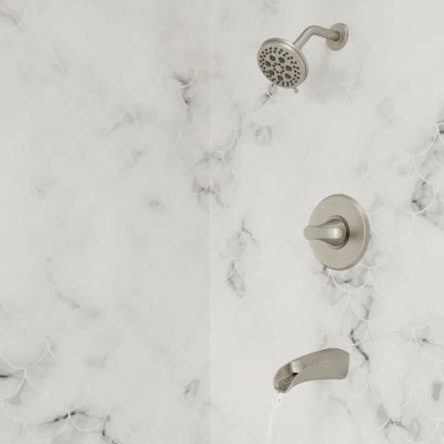 Pfister Jaida Spot Defense Brushed Nickel 1-handle Bathtub and Shower Faucet with Valve, photo 17 of 21