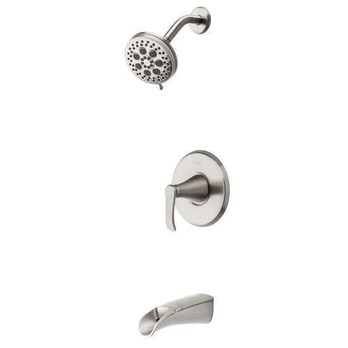 Pfister Jaida Spot Defense Brushed Nickel 1-handle Bathtub and Shower Faucet with Valve, photo 19 of 21