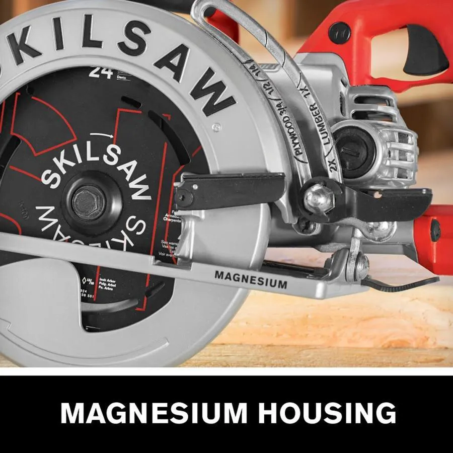 SKILSAW 15-Amp 7-1/4-in Worm Drive Corded Circular Saw with Magnesium Shoe, photo 3 of 9
