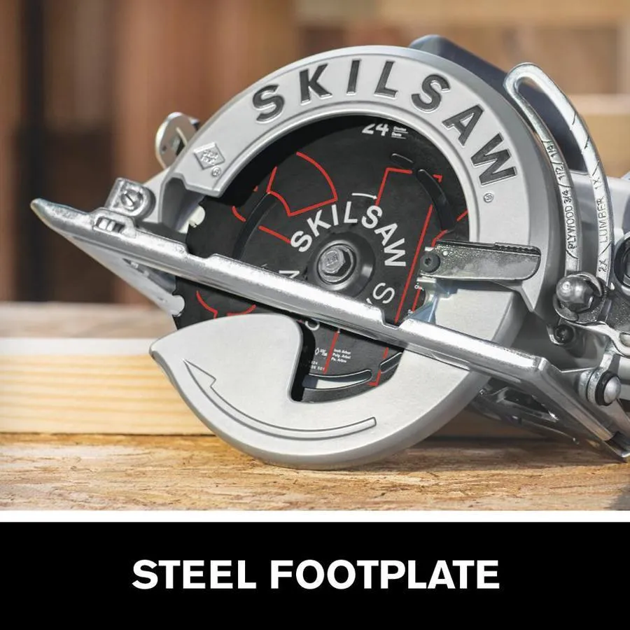 SKILSAW 15-Amp 7-1/4-in Worm Drive Corded Circular Saw with Steel Shoe, photo 2 of 8
