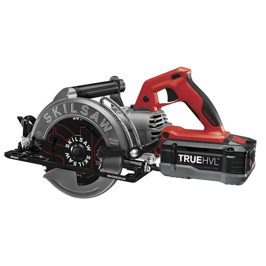SKILSAW 48-Volt 7-1/4-in Worm Drive Cordless Circular Saw with Brake and Magnesium Shoe (Charger Included), photo 7 of 10