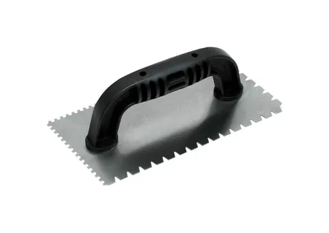 QLT 4 in. W Steel Notched Trowel