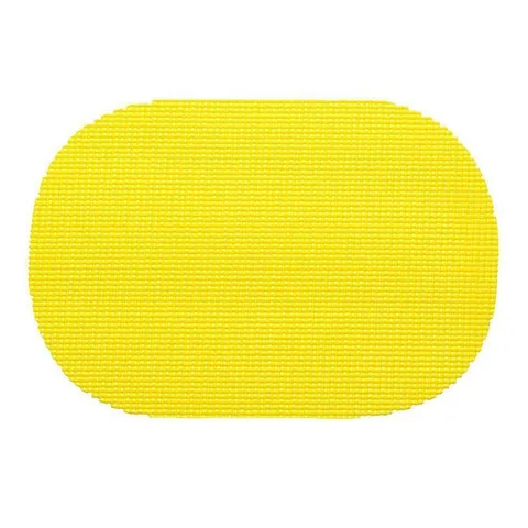 Fishnet Oval Placemat in Yellow (Set of 12)