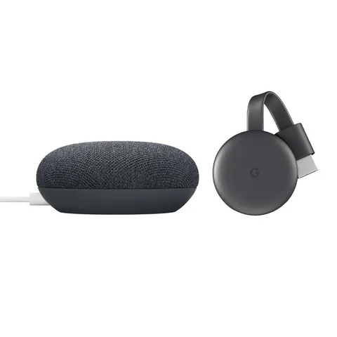 Nest Mini (2nd Gen) Charcoal and Chromecast