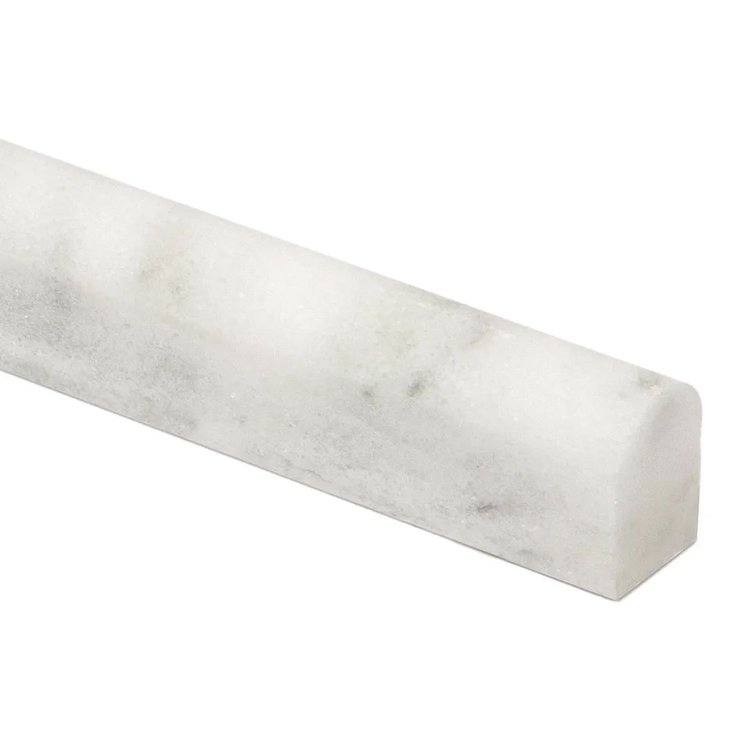 Satori Venatino Polished Natural Stone Marble Pencil Liner Tile (5/8-in x 12-in), photo 6 of 10