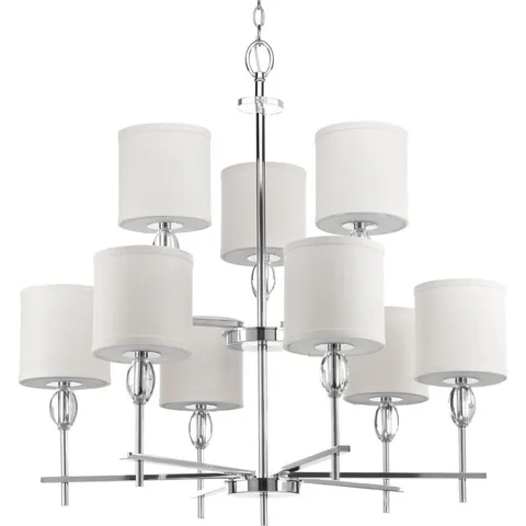 Status 9-Light Polished Chrome Chandelier