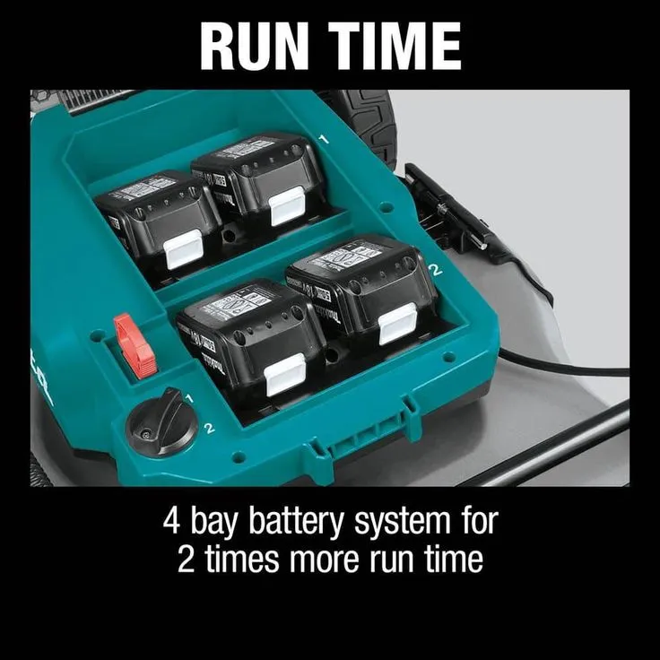 Makita 18 in. 18-Volt X2 (36-Volt) LXT Lithium-Ion Cordless Walk Behind Self Propelled Lawn Mower Kit with 4 Batteries (5.0 Ah), photo 3 of 8