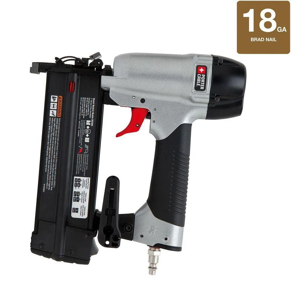 PORTER-CABLE 18-Gauge Pneumatic Brad Nailer Kit with Bonus Pneumatic 16-Gauge 2-1/2 in. Nailer Kit, photo 7 of 14
