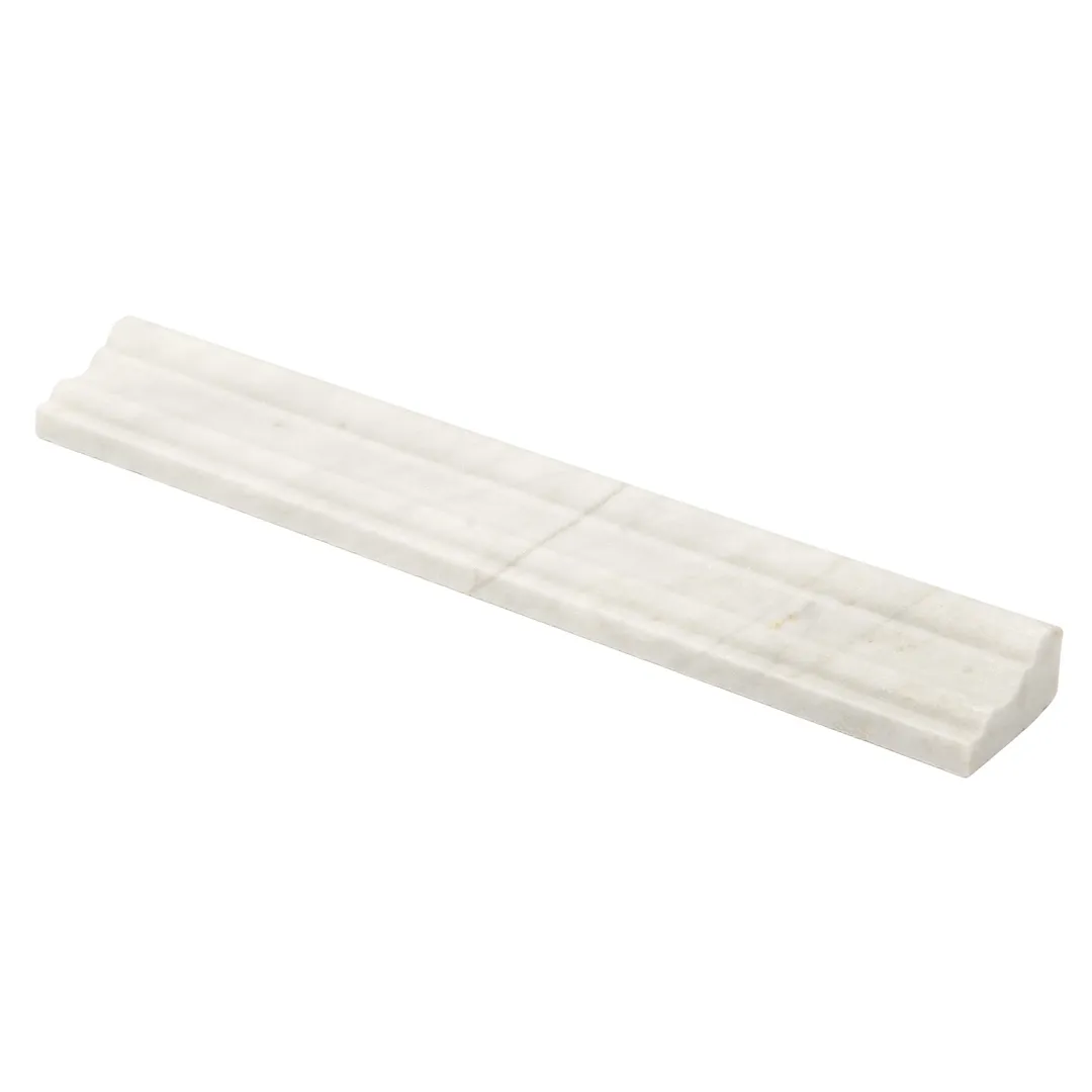 Satori Venatino Natural Stone Marble Chair Rail Tile (2-in x 12-in), photo 5 of 10