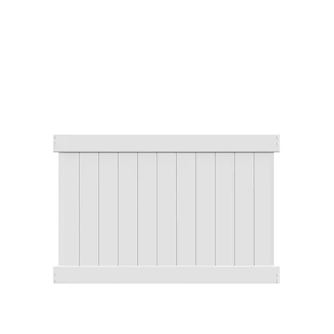Hampton 4 × 6 ft White Vinyl Privacy Fence Panel