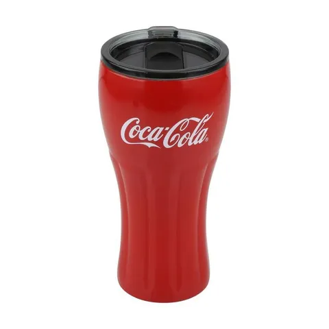 16 oz. Genuine Curve Vacuum Insulated Stainless Steel Red Portable Tumbler