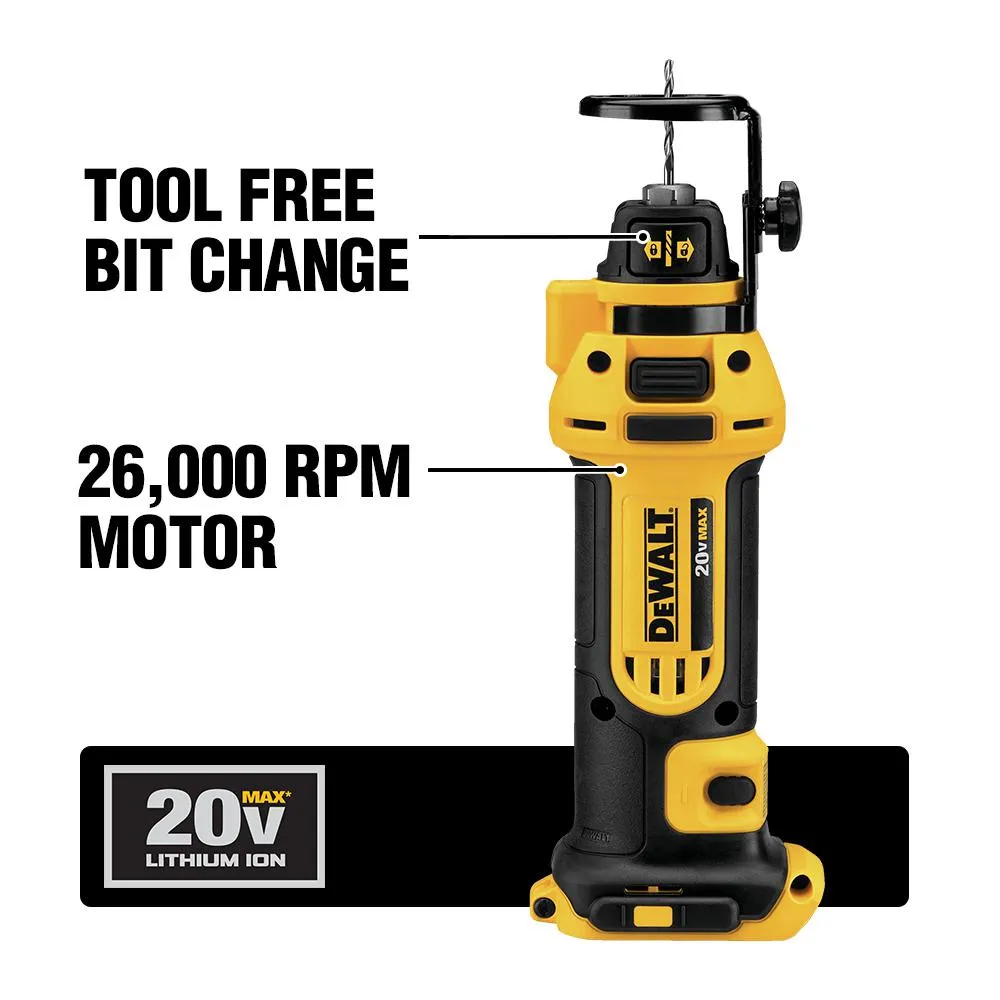DEWALT 20-Volt MAX XR Lithium-Ion Cordless Drywall Screwgun/Cut-out Tool Combo Kit (2-Tool) with (2) Batteries 2Ah and Charger, photo 4 of 10
