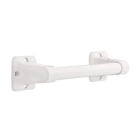 9-in White Wall Mount ADA Compliant Grab Bar, 300-lb Capacity