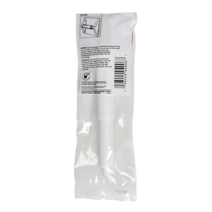 Keeney PlumbPak White Recessed Replacement Roller Toilet Paper Holder, photo 2 of 9