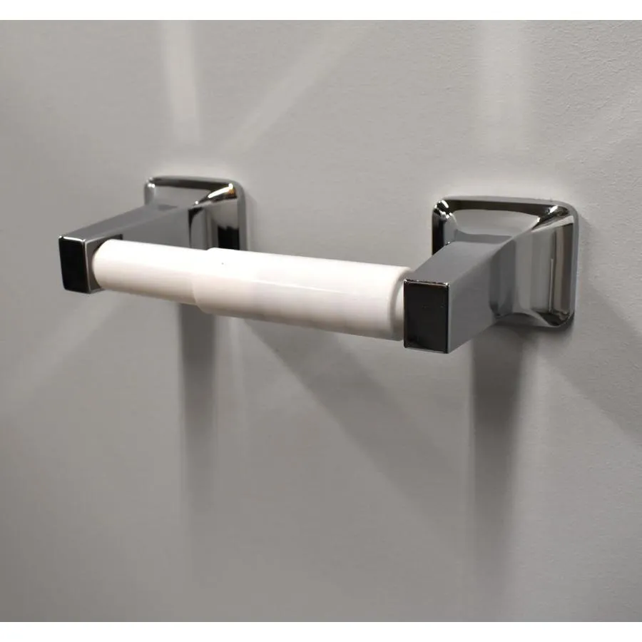 Keeney PlumbPak White Recessed Replacement Roller Toilet Paper Holder, photo 3 of 9
