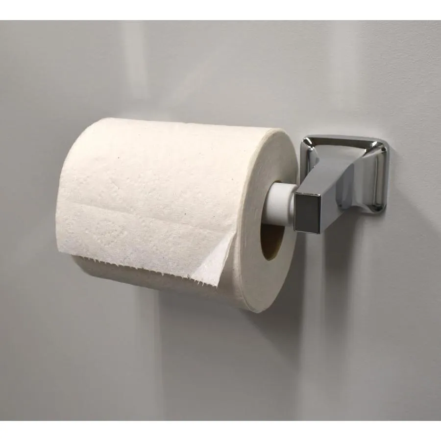 Keeney PlumbPak White Recessed Replacement Roller Toilet Paper Holder, photo 4 of 9