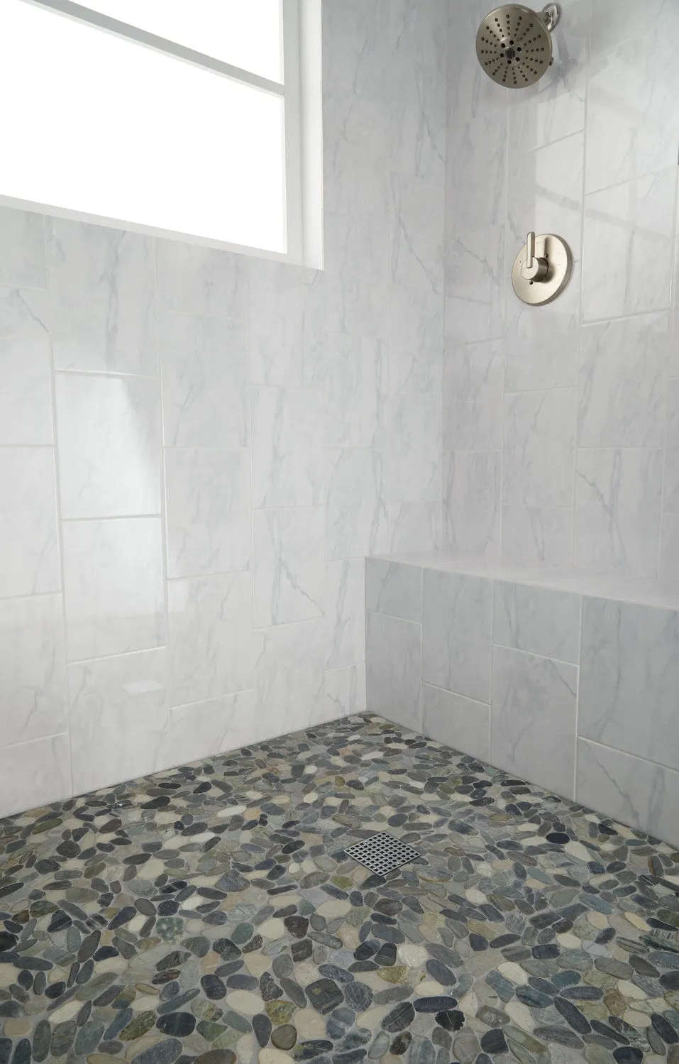 American Olean Delfino Stone Paradise Blend 12-in x 12-in Honed Natural Stone Pebble Floor and Wall Tile (0.95-sq. ft/ Piece), photo 6 of 9