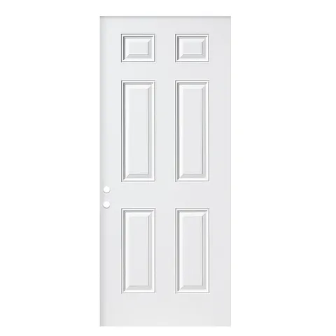 36 × 80 Steel Primed 6-Panel Exterior Slab Door