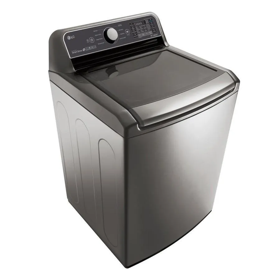 LG TurboWash 3D Smart Wi-Fi Enabled 5-cu ft High Efficiency Top-Load Washer (Graphite Steel) ENERGY STAR, photo 2 of 12