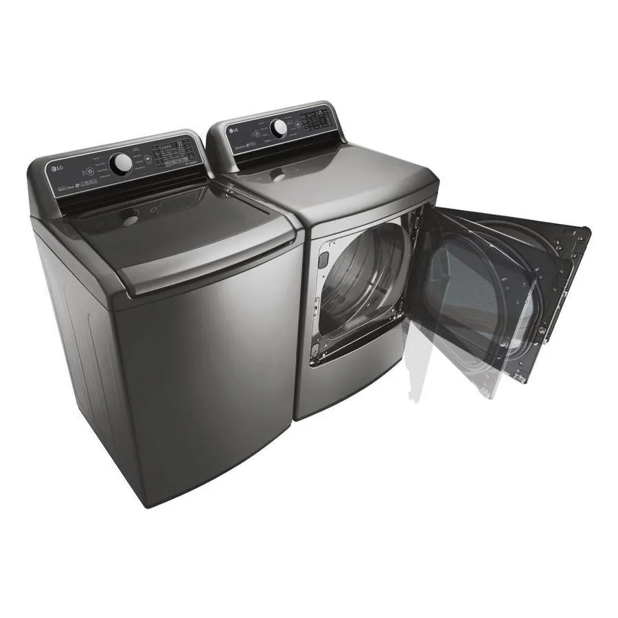 LG TurboWash 3D Smart Wi-Fi Enabled 5-cu ft High Efficiency Top-Load Washer (Graphite Steel) ENERGY STAR, photo 6 of 12