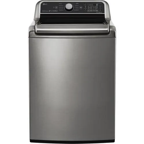 LG TurboWash 3D Smart Wi-Fi Enabled 5-cu ft High Efficiency Top-Load Washer (Graphite Steel) ENERGY STAR, photo 11 of 12