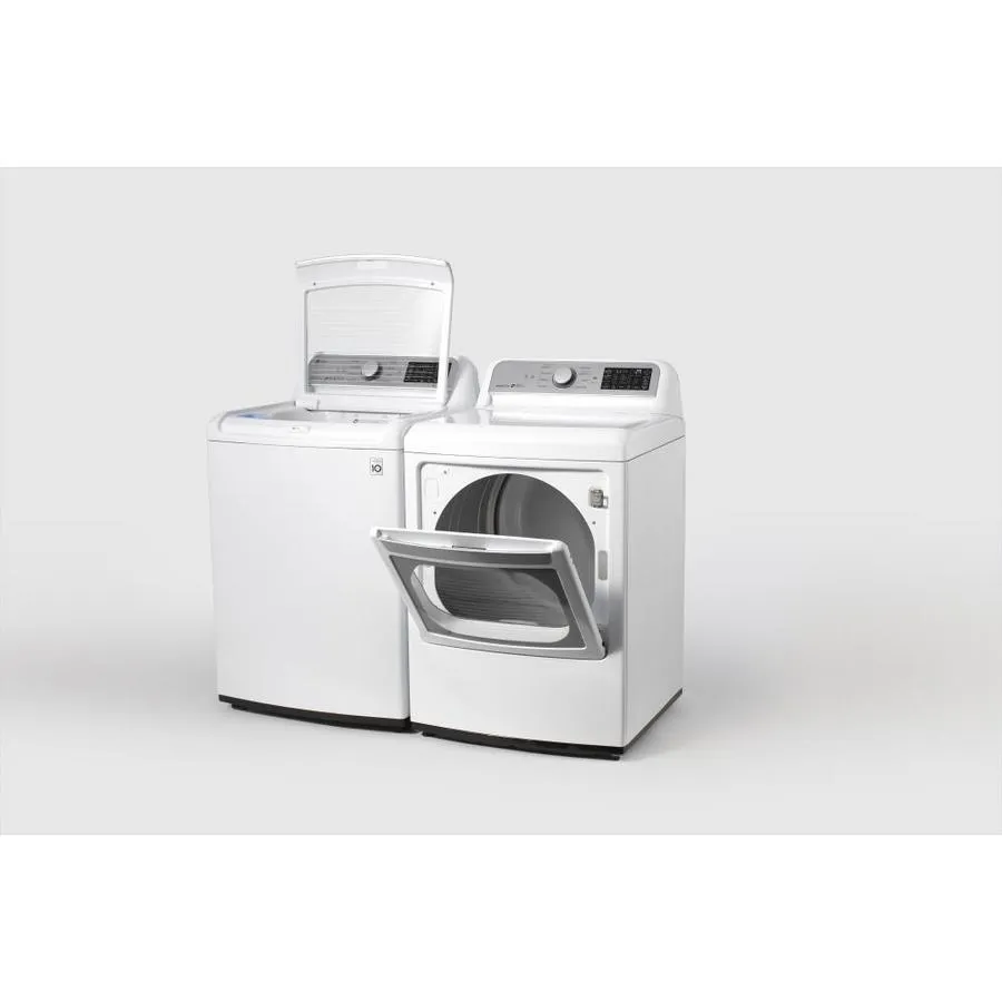 LG EasyLoad Smart Wi-Fi Enabled 7.3-cu ft Electric Dryer (White) ENERGY STAR, photo 7 of 21