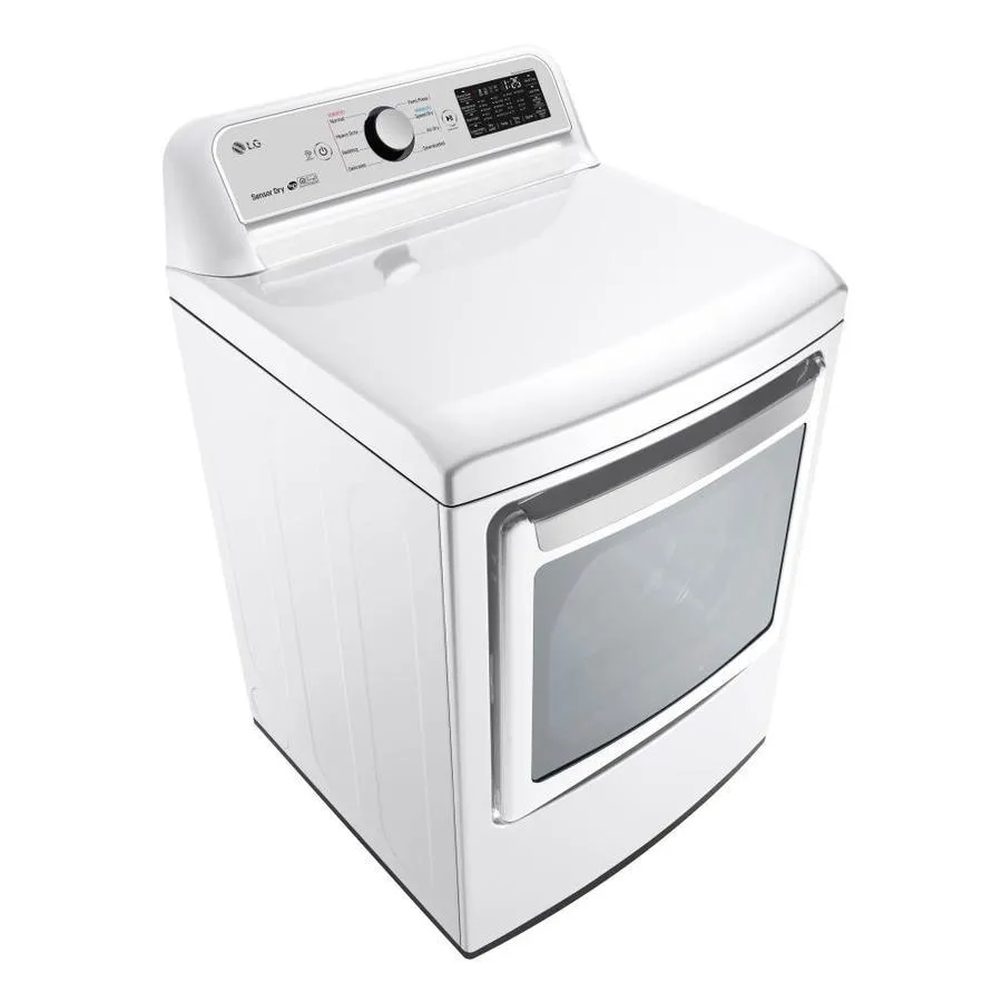 LG EasyLoad Smart Wi-Fi Enabled 7.3-cu ft Gas Dryer (White) ENERGY STAR, photo 6 of 20