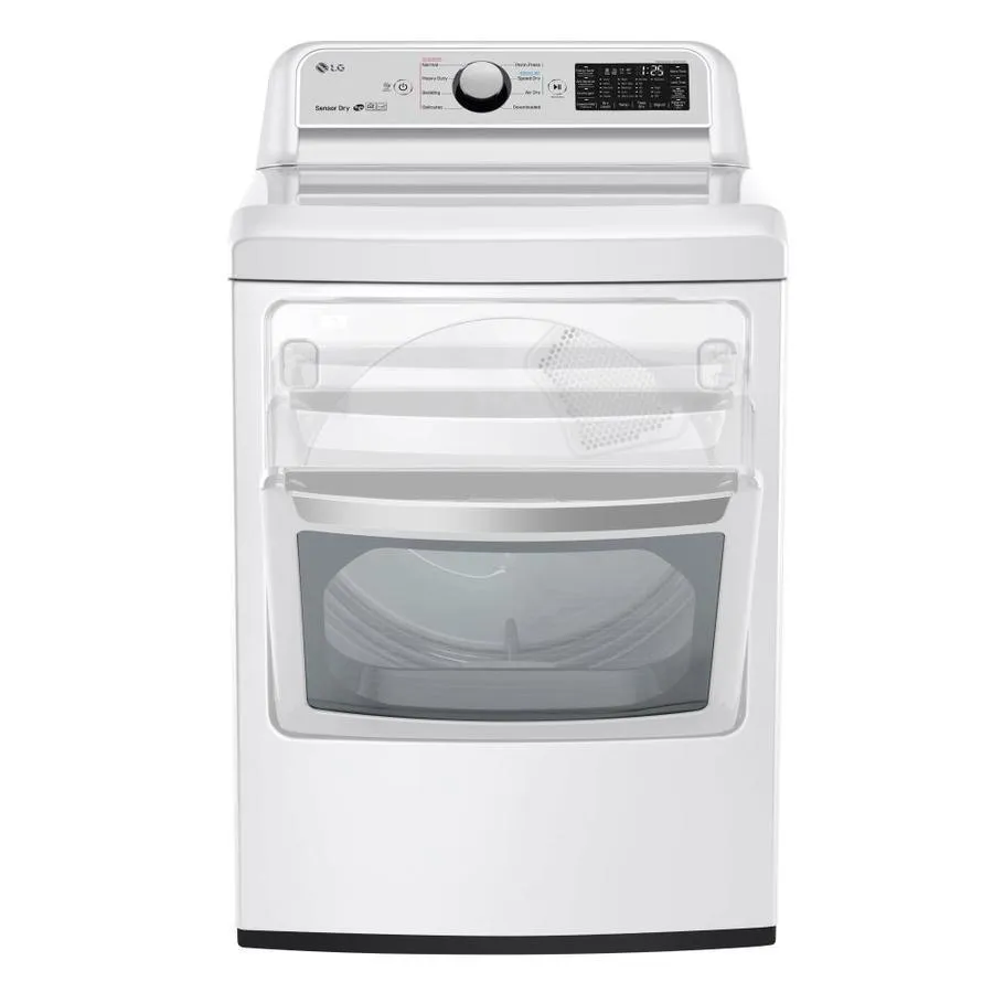 LG EasyLoad Smart Wi-Fi Enabled 7.3-cu ft Gas Dryer (White) ENERGY STAR, photo 10 of 20