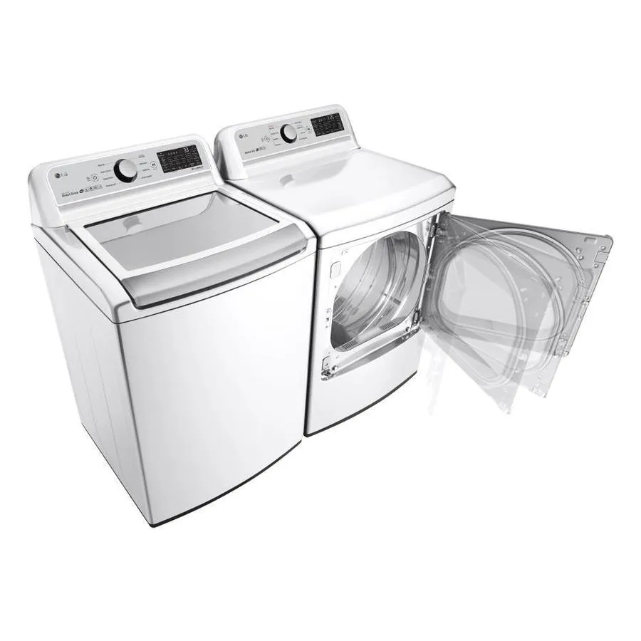 LG EasyLoad Smart Wi-Fi Enabled 7.3-cu ft Gas Dryer (White) ENERGY STAR, photo 15 of 20
