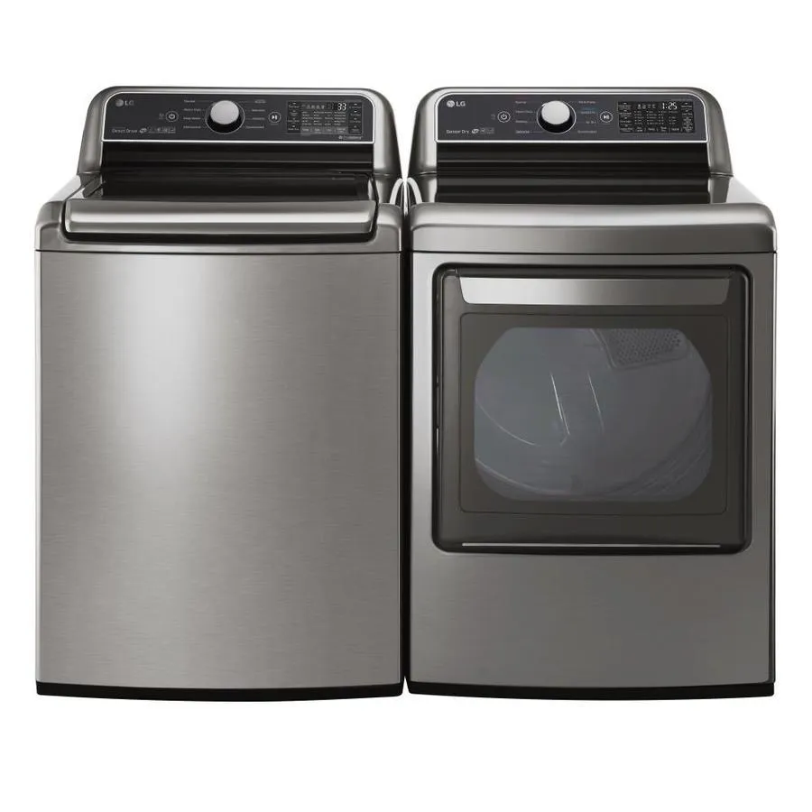 LG EasyLoad Smart Wi-Fi Enabled 7.3-cu ft Electric Dryer (White) ENERGY STAR, photo 21 of 21
