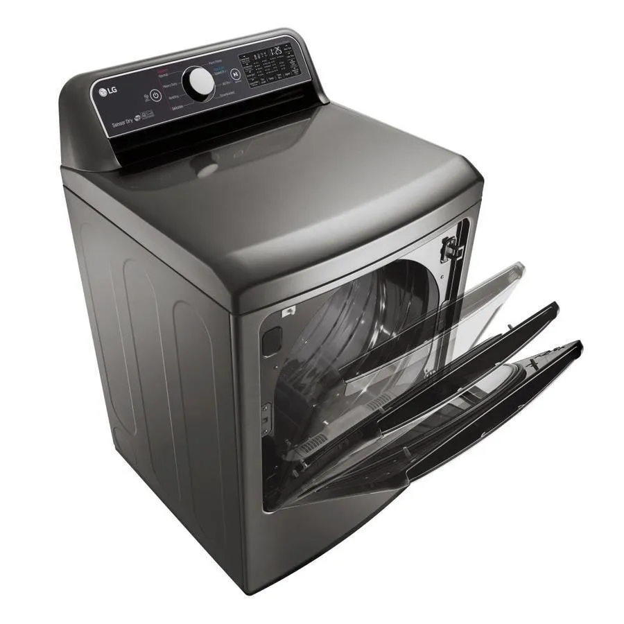 LG EasyLoad Smart Wi-Fi Enabled 7.3-cu ft Electric Dryer (Graphite Steel) ENERGY STAR, photo 5 of 9