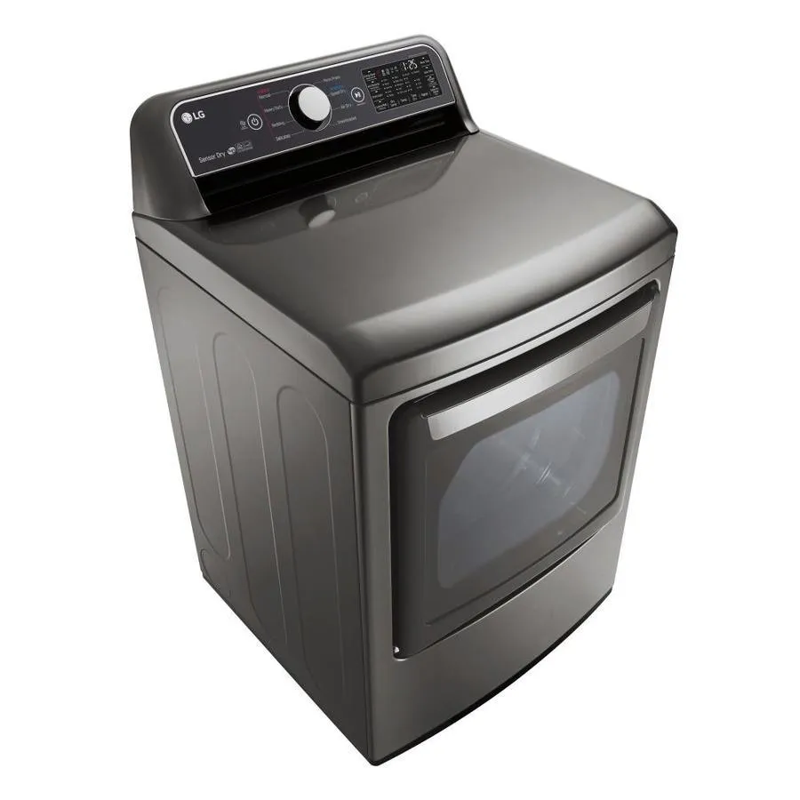 LG EasyLoad Smart Wi-Fi Enabled 7.3-cu ft Electric Dryer (Graphite Steel) ENERGY STAR, photo 6 of 9