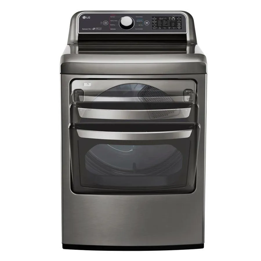 LG EasyLoad Smart Wi-Fi Enabled 7.3-cu ft Gas Dryer (Graphite Steel) ENERGY STAR, photo 2 of 15