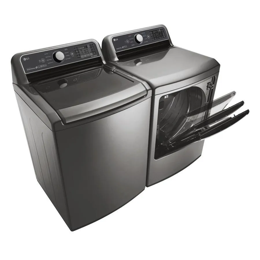 LG EasyLoad Smart Wi-Fi Enabled 7.3-cu ft Gas Dryer (Graphite Steel) ENERGY STAR, photo 11 of 15