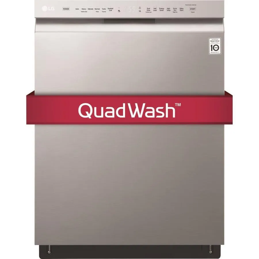 LG 48-Decibel Front Control 24-in Built-In Dishwasher (Fingerprint-Resistant Printproof Stainless Steel) ENERGY STAR, photo 10 of 23