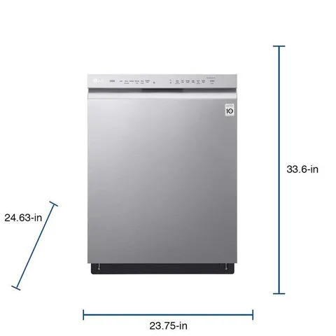 48-Decibel Front Control 24-in Built-In Dishwasher