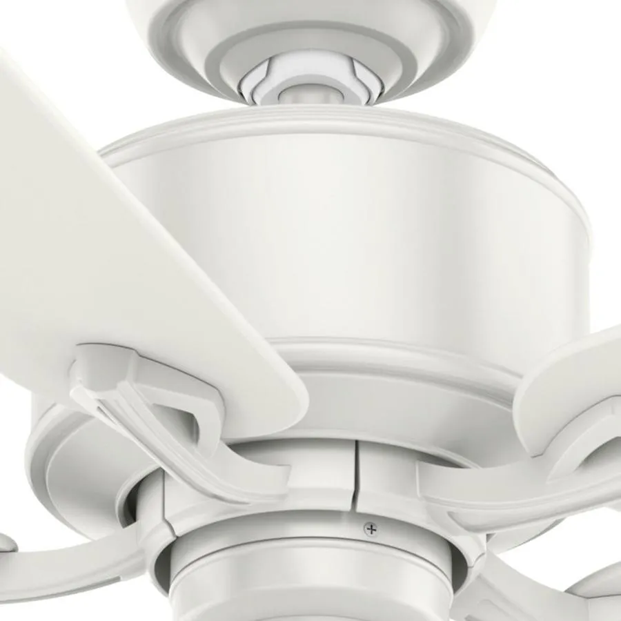 Casablanca Compass Point 54-in Fresh White Indoor/Outdoor Ceiling Fan (5-Blade), photo 5 of 6