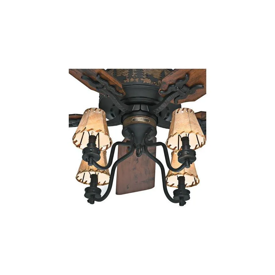 Casablanca Zudio LED 56-in Brushed Nickel Indoor Ceiling Fan with Wall-Mounted Remote (5-Blade), photo 7 of 8